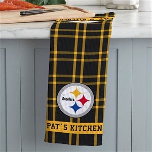 NFL Pittsburgh Steelers Personalized Waffle Weave Kitchen Towel - 47559