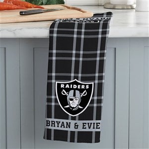 NFL Las Vegas Raiders Personalized Waffle Weave Kitchen Towel - 47563