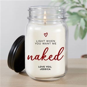 Light Me When You Want... Personalized Farmhouse Candle Jar - 47580