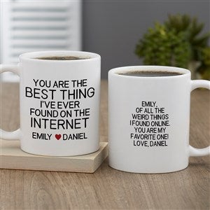 Best Thing Ive Found On The Internet Personalized Coffee Mug - White - 47581-S