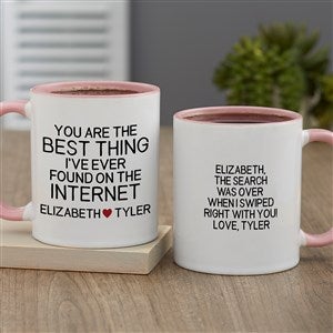 Best Thing Ive Found On The Internet Personalized Coffee Mug - Pink - 47581-P