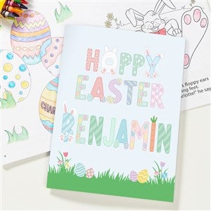 Easter Alphabet Personalized Coloring Book - 47591