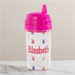Easter Bunny Personalized Toddler Sippy Cup - Pink - 47594-P