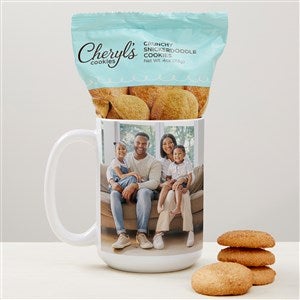 Family Photo Personalized 15 oz. Coffee Mug with Cheryls Cookies - 47608