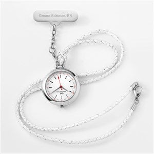 Engraved Nurse Pin and Necklace Watch with Keepsake Box - 47629
