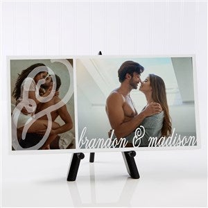 Flirtatious Photo Personalized Canvas Print-1 Photo- 5frac12; x 11quot; - 47636