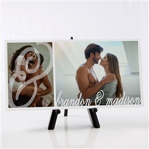 Flirtatious Photo Personalized Canvas Print-1 Photo- 5½ x 11" - 47636