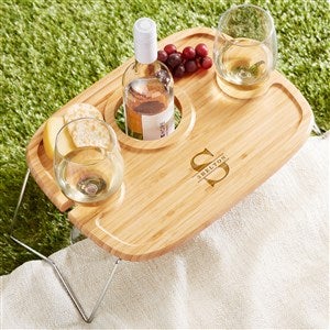 Lavish Last Name Personalized Wine Picnic Tray - 47647