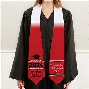 Class Of... Personalized Graduation Stole - 47661