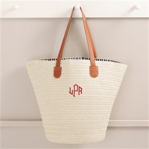 Classic Celebrations Personalized Straw Beach Bag - 47689