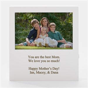 Engraved White Recorded Audio 4x6 Picture Frame - 47712