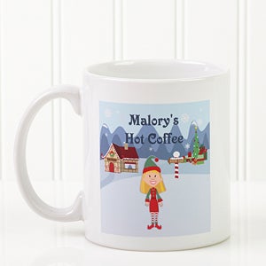Personalized Kids Christmas Mugs - Christmas Characters Design - 4772-S