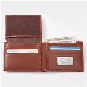 Engraved Dark Brown RFID & Passcase Wallet - 47724