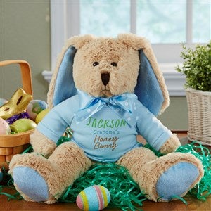 Honey Bunny Personalized Plush Easter Bunny - Blue - 47781-B