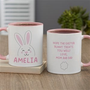Bunny Face Personalized Coffee Mug - Pink - 47794-P
