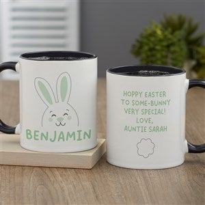 Bunny Face Personalized Coffee Mug - Black - 47794-B