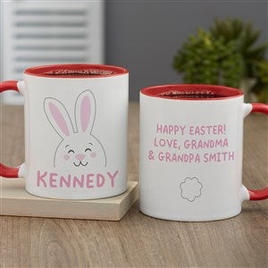 Bunny Face Personalized Coffee Mug - Red - 47794-R