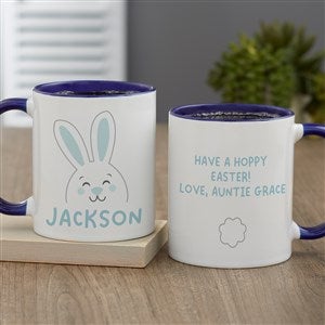 Bunny Face Personalized Coffee Mug - Blue - 47794-BL