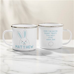 Bunny Face Personalized Kids Enamel Mug - Large - 47795-L