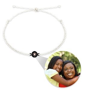 Custom Photo Projection Rope Bracelet- White - 47818D-WH