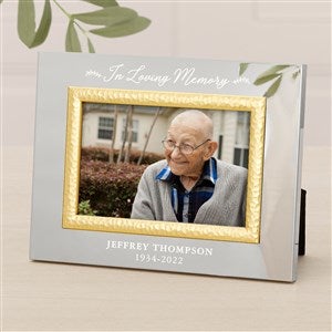 Our Loved Ones Memorial Personalized Silver  Gold Hammered Frame - 4 x 6 - 47833-S