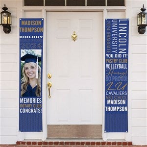 All About The Grad Personalized Photo Door Banner Set of 2 - 47888