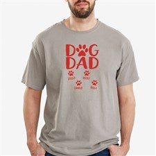 Dog Dad Personalized Hanes® Adult ComfortWash™ T-Shirt - 47903-CWT