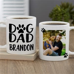 Dog Dad Personalized Photo Coffee Mug 11 oz.- White - 47904-S