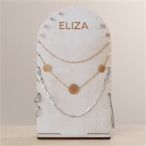 Wood Arch Personalized Jewelry Holder - White - 47913-W