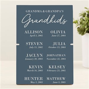 Memorable Dates Personalized Story Board Plaque - 47921