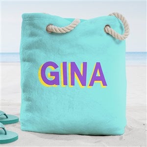 Shadow Name Personalized Terry Cloth Beach Bag- Large - 47935-L