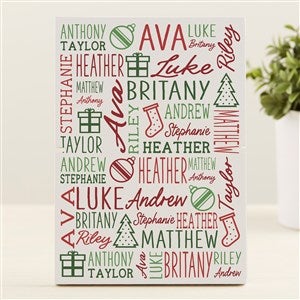 Christmas Repeating Name Personalized Story Board Plaque - 47949
