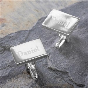 Classic Celebrations Personalized Silver Cufflinks - 47954