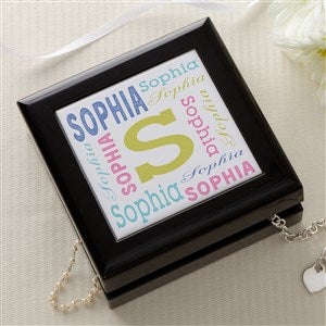 Repeating Name Personalized Jewelry Box - 47980