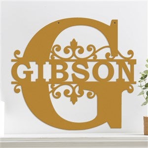 Personalized Split Letter Steel Sign- Gold - 47992D-G