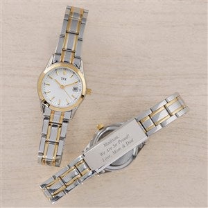 Graduation Message for Her  TFX By Bulova Engraved Two Tone Watch - 48028