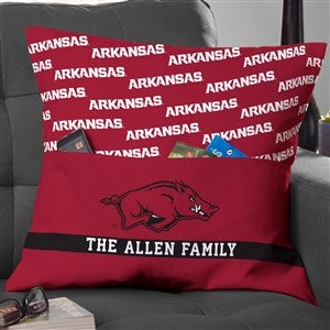 NCAA Arkansas Razorbacks Personalized Pocket Pillow - 48039-L