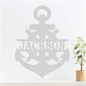 Personalized Anchor Steel Sign - Silver - 48040D-S