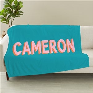 Shadow Name Personalized 50x60 Plush Fleece Blanket - 48057-F