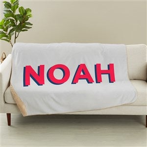 Shadow Name Personalized 60x80 Sherpa Blanket - 48057-SL