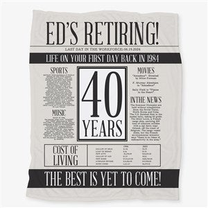 Officially Retired Personalized 50x60 Plush Fleece Blanket - 48092