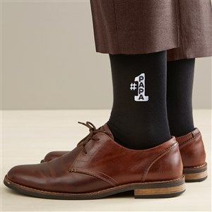 Best Dad Embroidered Black Socks - 48119-B