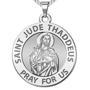 Custom Saint Jude Engraved Pendant - 48173D