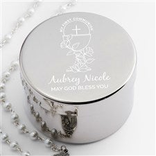 First Communion Icons Personalized Rosary Case - 48184