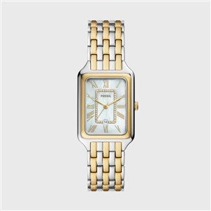 Engraved Fossil Raquel Large Two-Tone Watch - 48191