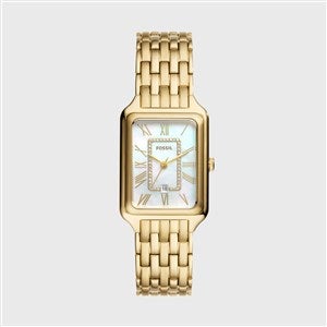 Engraved Fossil Raquel Large Gold Watch - 48192
