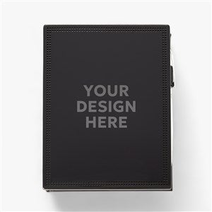 Engraved Logo Black Metal Journal - 48232
