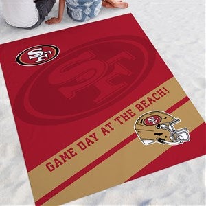 NFL San Francisco 49ers Personalized Beach Blanket - 48278
