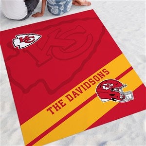 NFL Kansas City Chiefs Personalized Beach Blanket - 48286