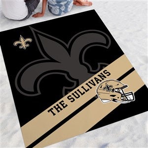 NFL New Orleans Saints Personalized Beach Blanket - 48289